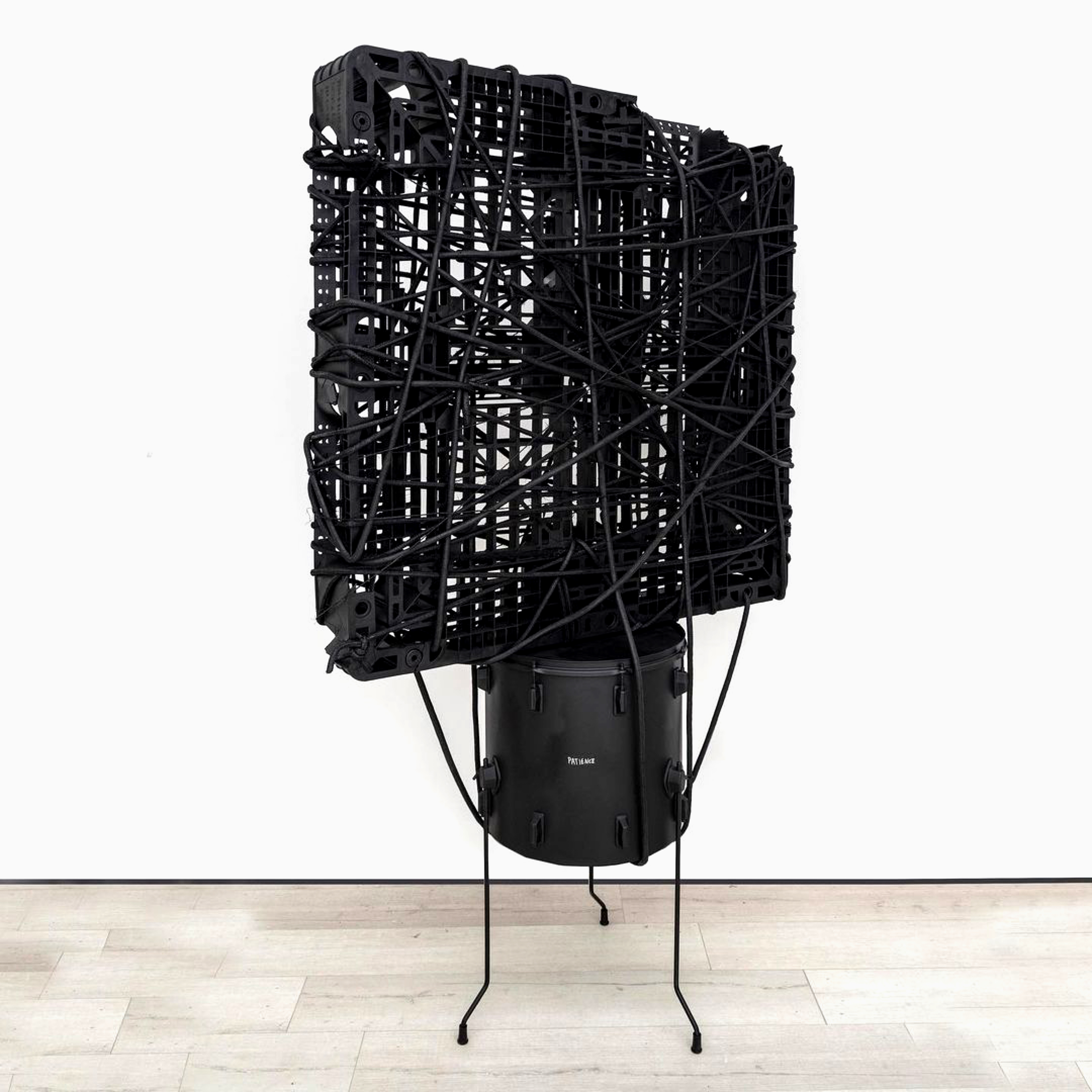 Stairs — rope assemblage on architectural surface
